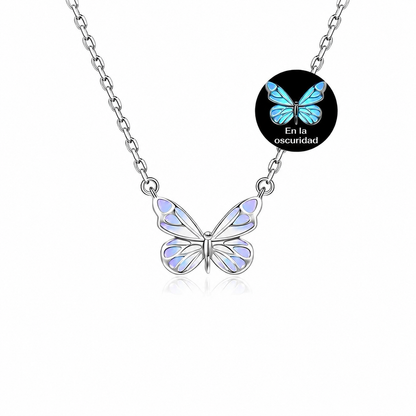 Set Mariposa Luminosa: Collar + Pulsera + Pendientes