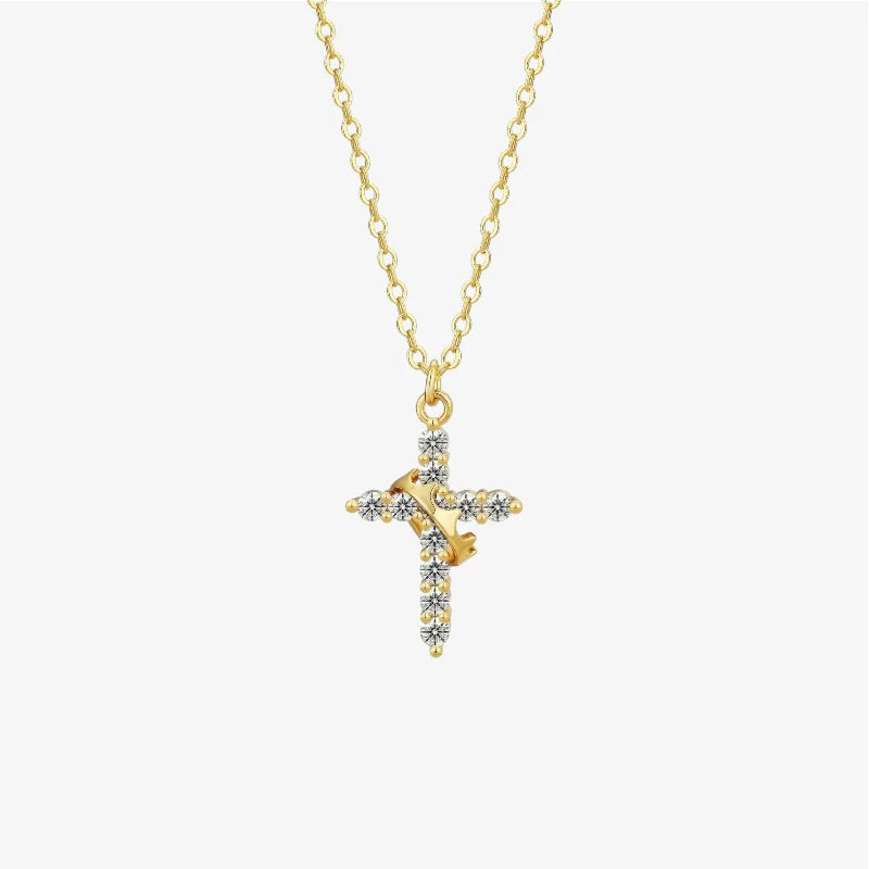 Collar Cruz Coronada