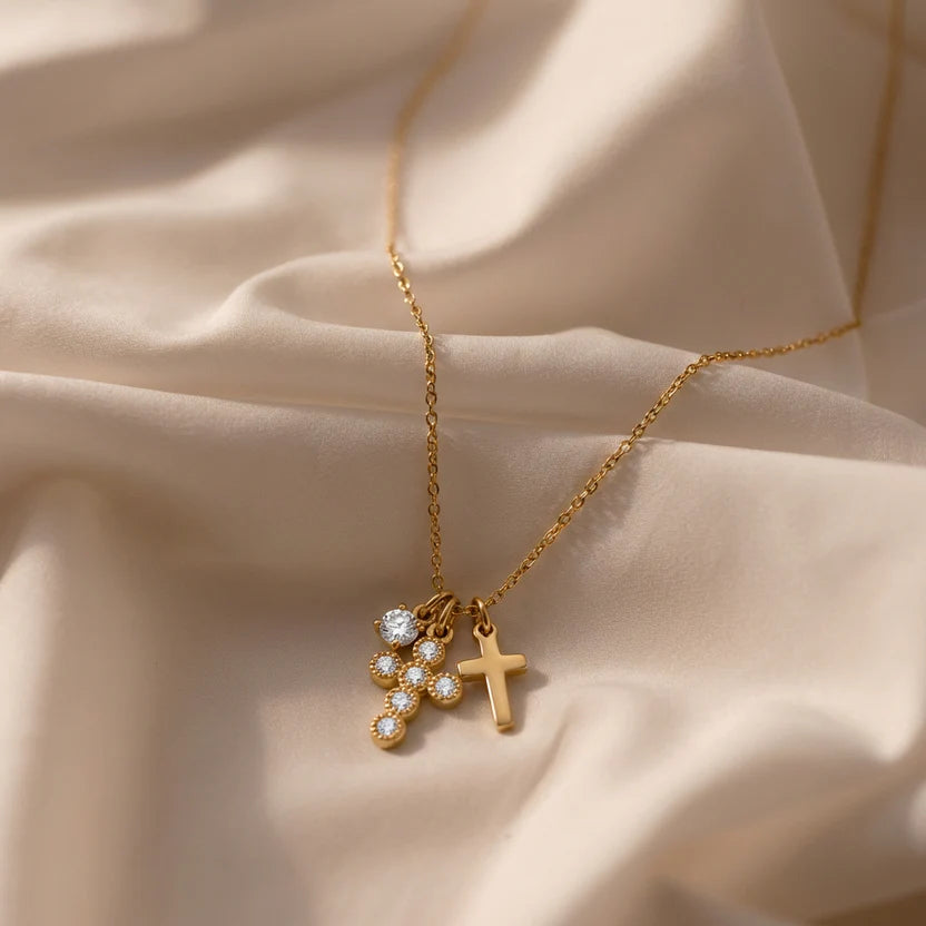 Collar Cruz Cora Dei — Lleva tu fe siempre contigo