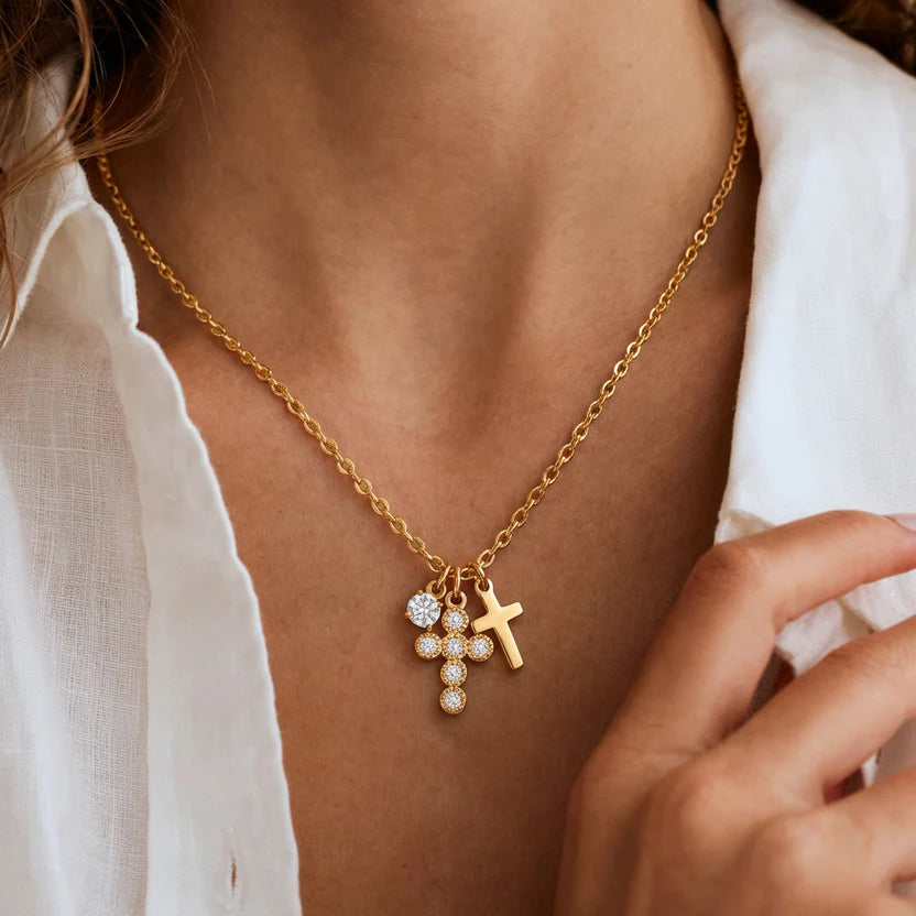 Collar Cruz Cora Dei — Lleva tu fe siempre contigo